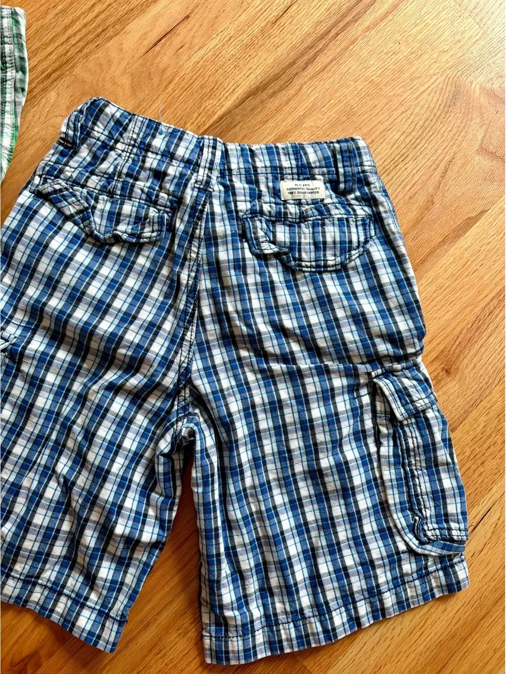 Vintage Y2K The Children’s Place Boys Size 6 Plaid Cargo Shorts Lot of 2